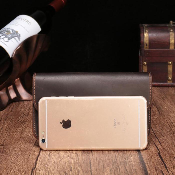 Cool Leather Cell Phone HOLSTER Belt Pouches for Men Waist Bag BELT BAG For Men