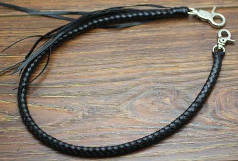 Cool Men's Leather Braided Biker Wallet Chain Pants Chain Wallet Chain For Men