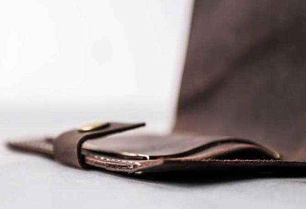 Vintage Leather Men Small Bifold Wallet Small Wallet for Men
