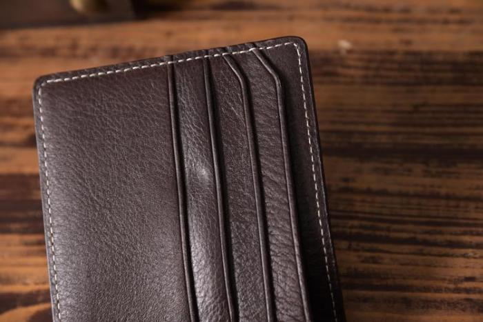 Handmade Leather Mens Cool Wallet Men Slim Wallets Front Pocket Wallet for Men