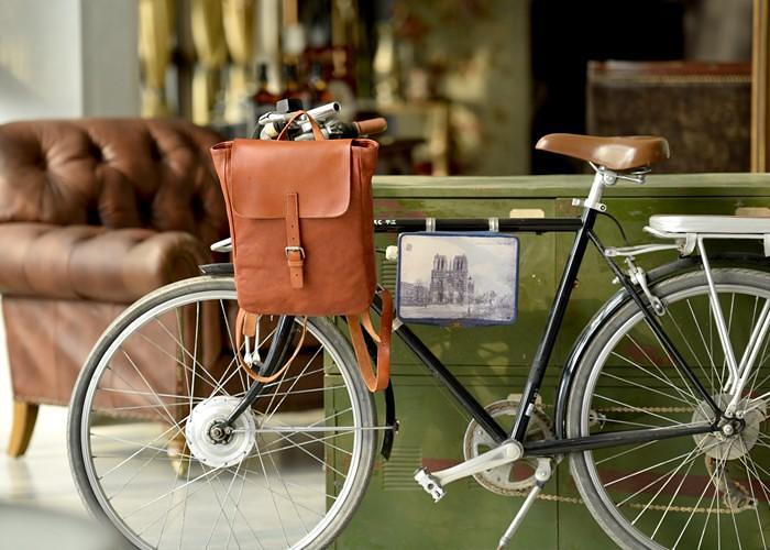Handmade Leather Mens Women Cool Backpack Sling Bag Large Brown Travel Bag Hiking Bag for men