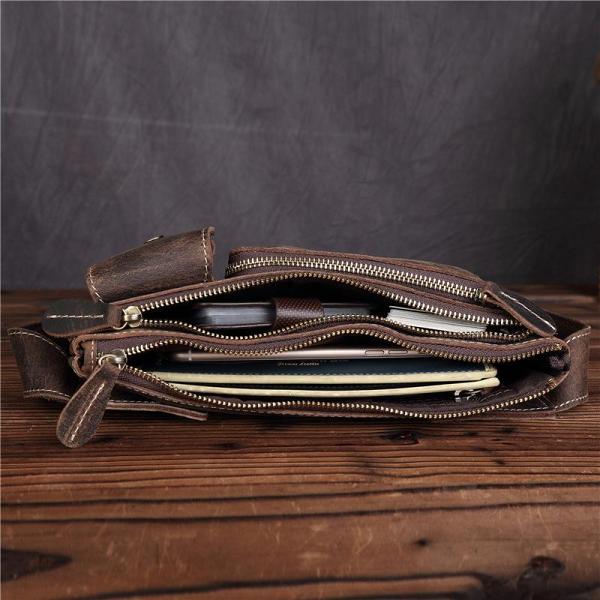 LEATHER MENS FANNY PACK FOR MEN BUMBAG Vintage WAIST BAG