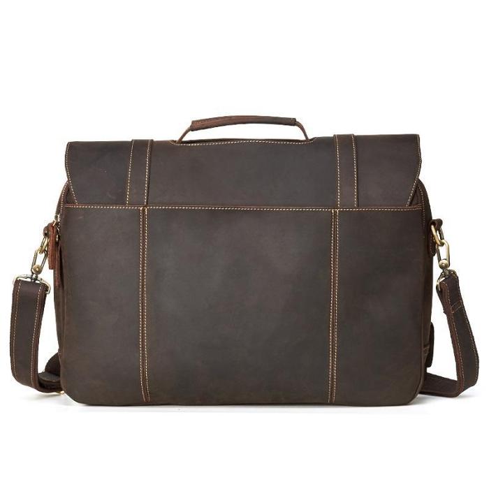LEATHER MENS BRIEFCASE MESSENGER BAG WORK BAG Handbag FOR MEN