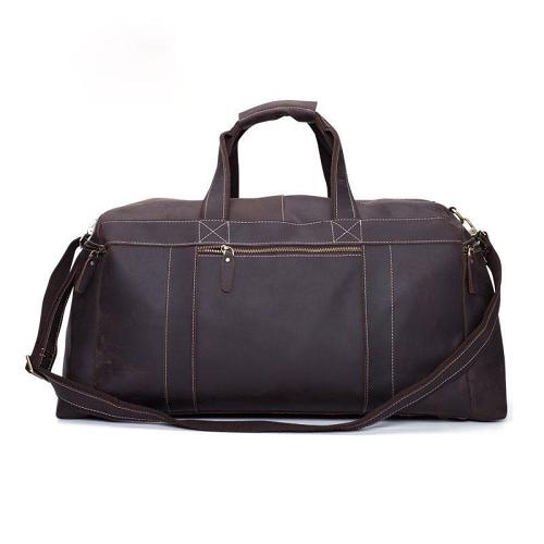 Vintage Leather Mens Weekender Bag Travel Bags Cool Duffle Bag for Men