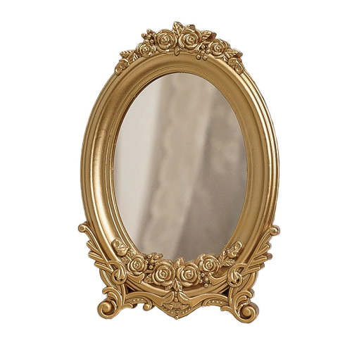 Vintage Golden ArtHoe Mirror
