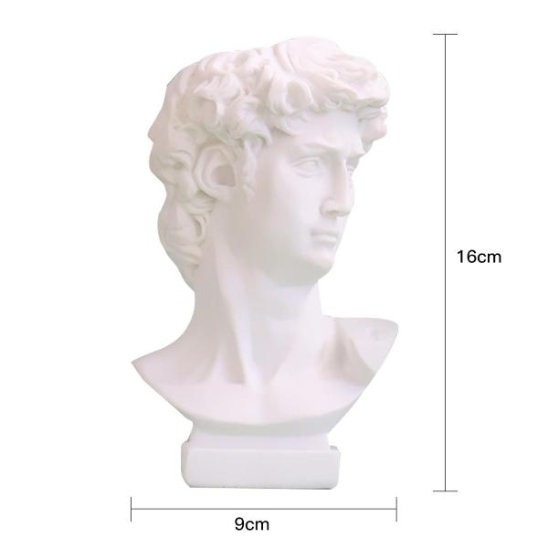 Nordic Style David Sculpture Resin Vase Decor