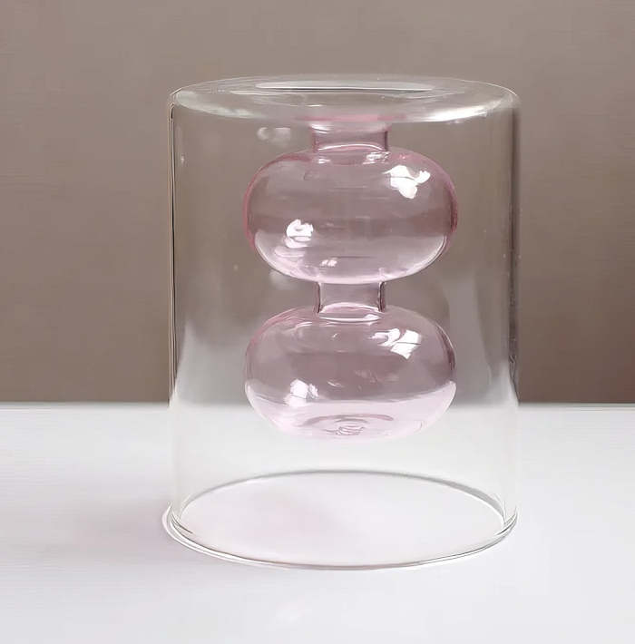 Inside Out Colorful Glass Vase