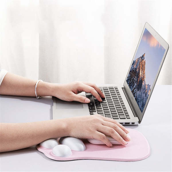 Cute Cat Paw 3D Silicone Wrist Friendly Mouse Pad