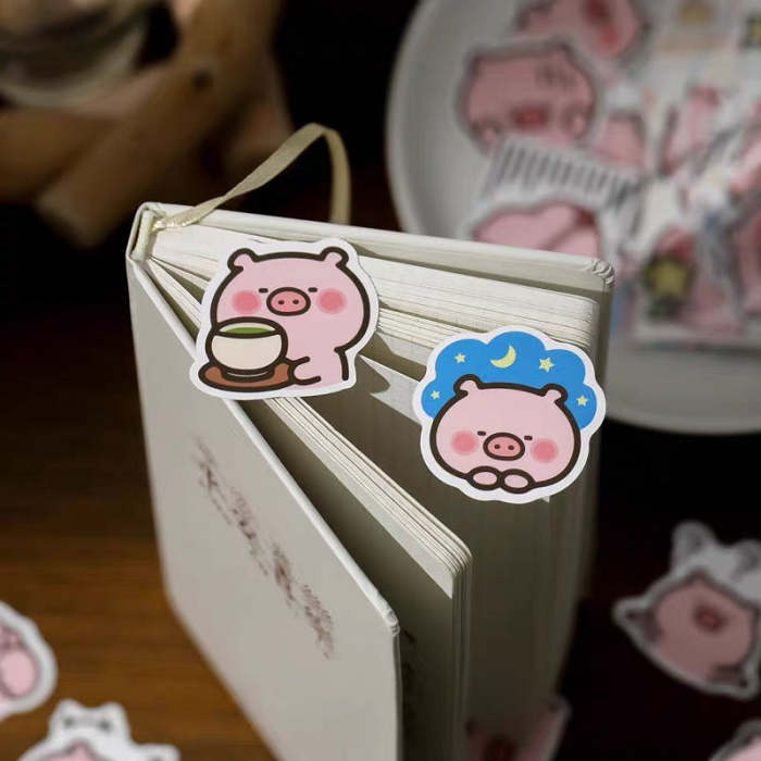 Creative Cute Pig Decorative Scrapbook Sticker Pack