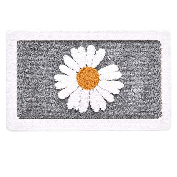 Summer Daisy Pastel Colour Non-Slip Bathroom & Door Entrance Mat