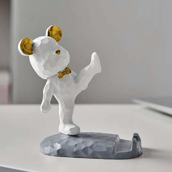 Cute Nordic Style Dimensional Bear Phone Stand Holder
