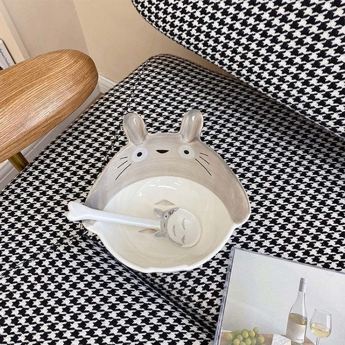 Cute Japanese Style Totoro  Pattern Ceramic Bowl