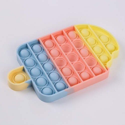 Cute Pastel Colour Popsicle Cupcake Stress Relief Fidget Push Bubble Popping Toy