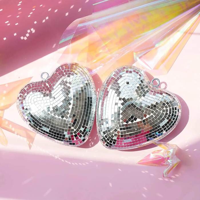Heart Shaped Disco Ball (2 Pack)
