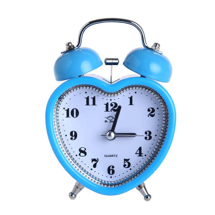 Heart Shape Bell Alarm Clock
