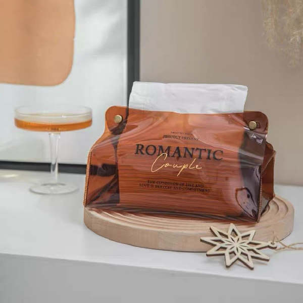 Cute Clear Transparent Illustrated Plastic Tissue Box Holder