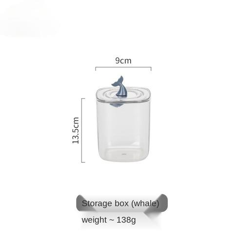 Cute Animals Transparent Cotton Swabs Facial Wipe Storage Box