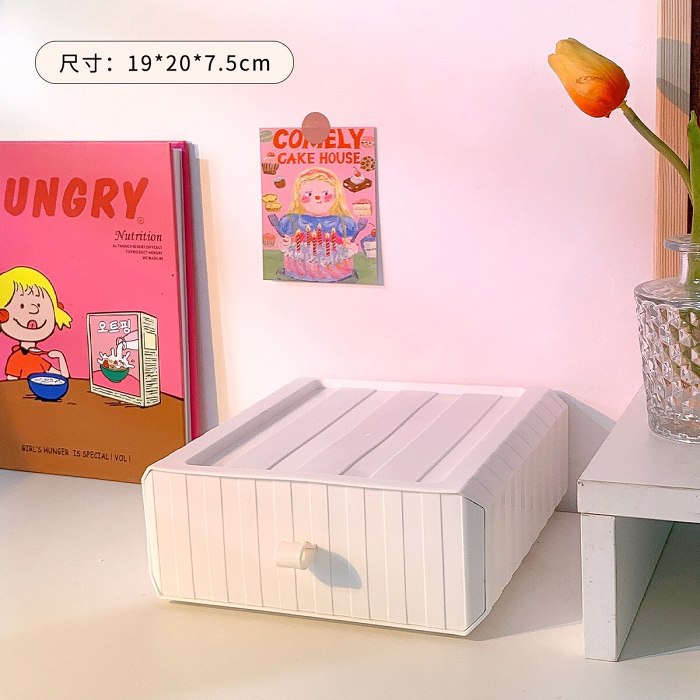 Cute Colourful Multi-Later Mini Desktop Drawer Storage Box Shelf