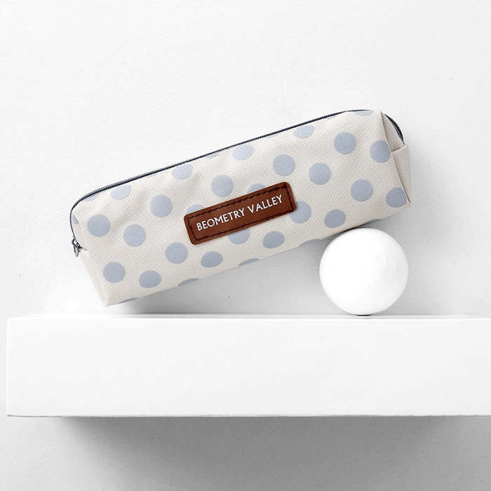 Korean Style Cute Patterned Canvas Pencil Case