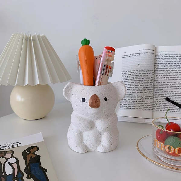 Cute Koala Decor Flower Pot for Gardening and Planting
