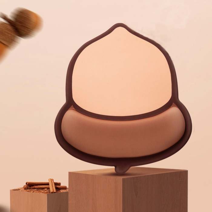 Cute 3D Chestnut Ergonomic Silicone Mouse Pad