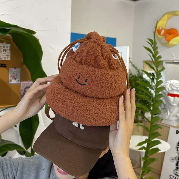 Cute Smiley Poop Emoji Mini Cross Body Bag
