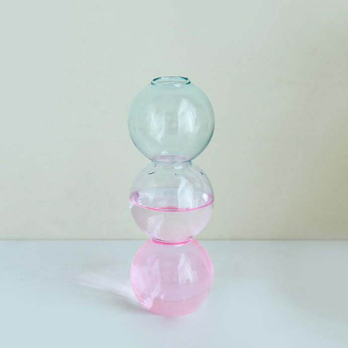 Pastel Glass Bubble Vase