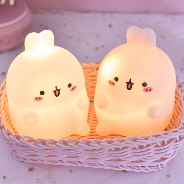 Kawaii Bunny Rabbit Silicone LED Bedside Night Light