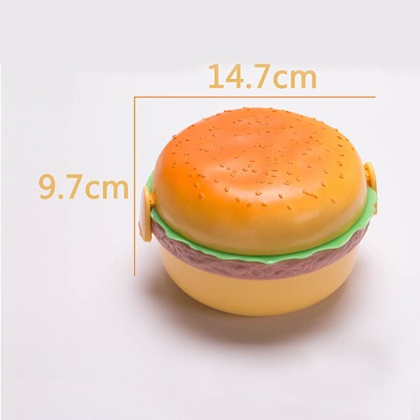Hamburger Sandwich Thermal Food Container Lunch Box