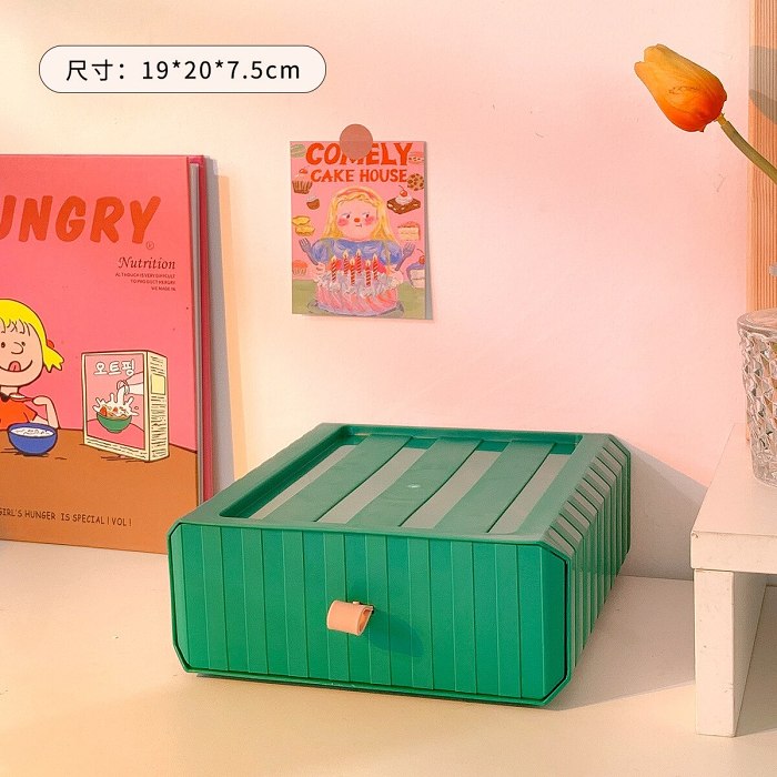 Cute Colourful Multi-Later Mini Desktop Drawer Storage Box Shelf