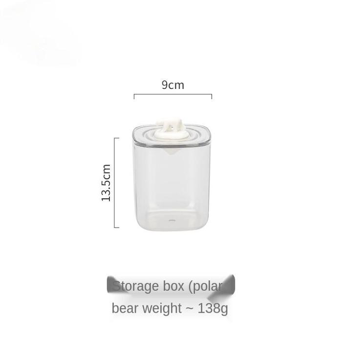 Cute Animals Transparent Cotton Swabs Facial Wipe Storage Box
