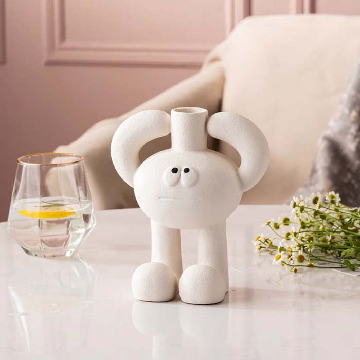 Cute Mr. Big Toe Ceramic Mini Vase