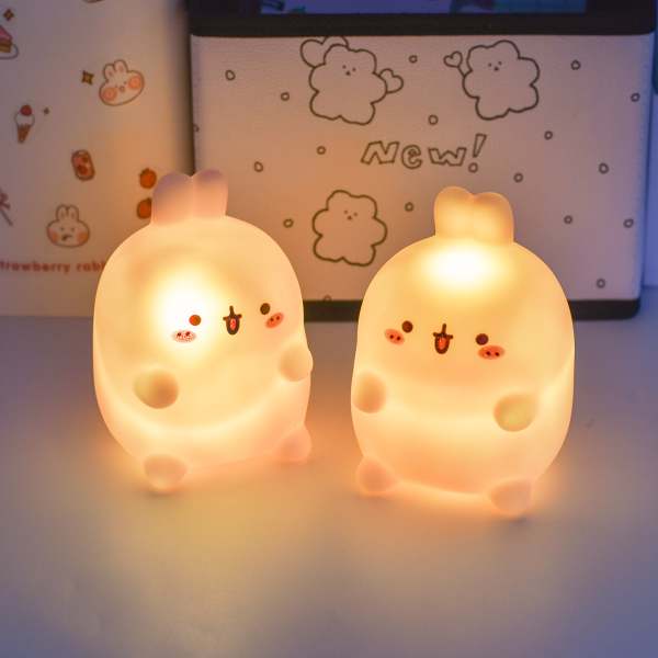 Kawaii Bunny Rabbit Silicone LED Bedside Night Light