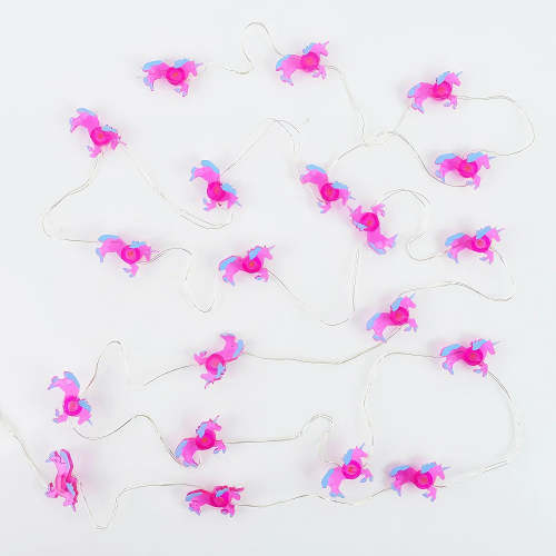Pink Unicorn Fairy String Lights
