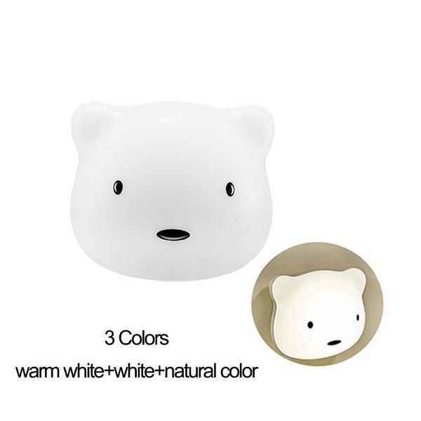 Cute Bear USB Touch-Sensor Night Wall Light