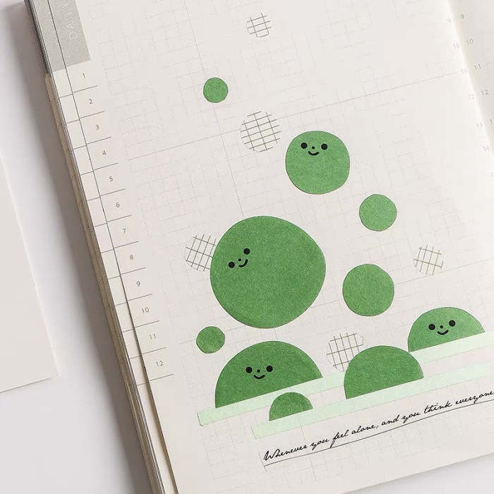 Cute Korean Style Bean Candy Cartoon Memo Pad