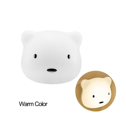 Cute Bear USB Touch-Sensor Night Wall Light
