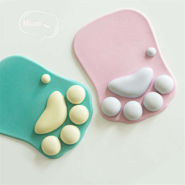 Cute Cat Paw 3D Silicone Wrist Friendly Mouse Pad