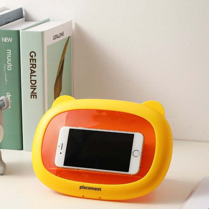 Cute Cat Shape Waterproof Mobile Box Wall Mounted Holder