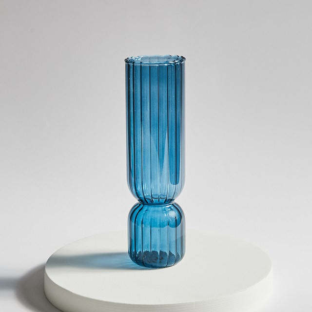 Vintage Striped Glass Vase