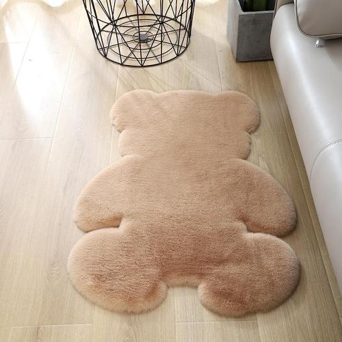 Super Soft Cozy Antiskid Fluffy Bear Shape Rug Carpet
