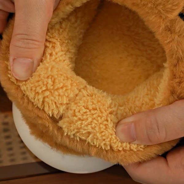 Cute Tiger Paw Fluffy Furry Winter Home Slippers