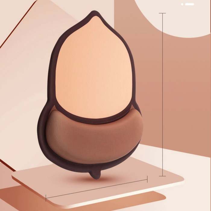 Cute 3D Chestnut Ergonomic Silicone Mouse Pad
