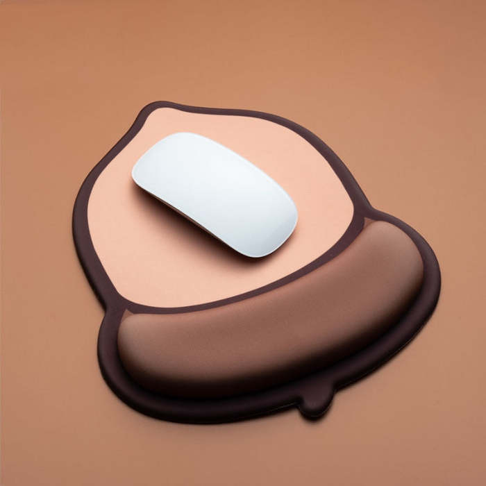 Cute 3D Chestnut Ergonomic Silicone Mouse Pad