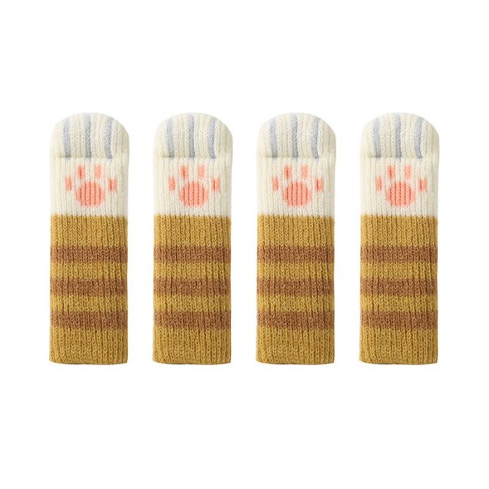 Cute Kawaii 4 Piece Set Table & Chair Leg Protection Anti-Slip Socks Cover