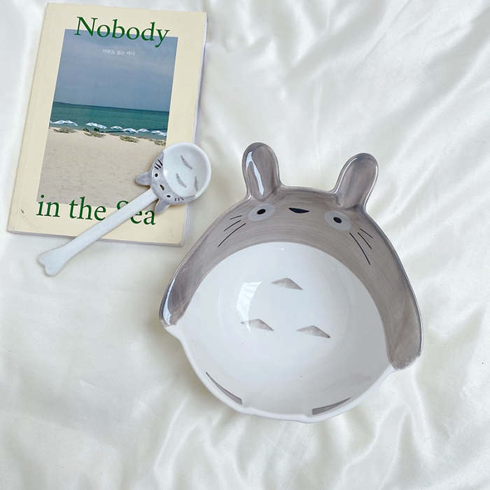 Cute Japanese Style Totoro  Pattern Ceramic Bowl