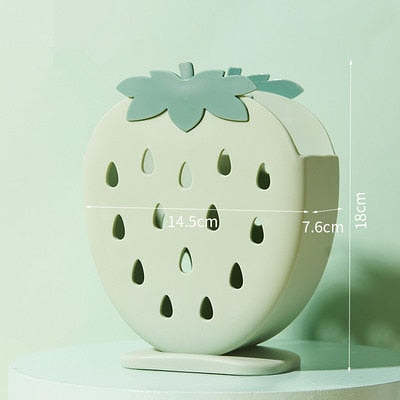 Cute Strawberry Kitchen Storage Cutlery Holder