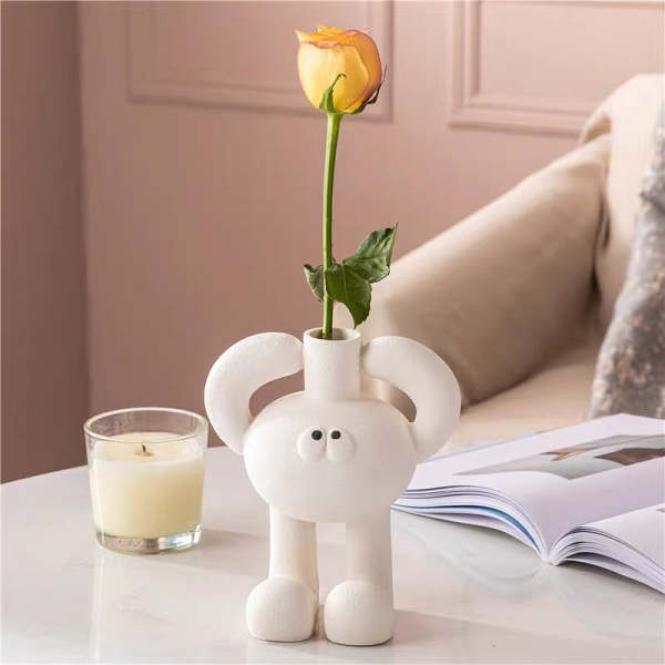Cute Mr. Big Toe Ceramic Mini Vase