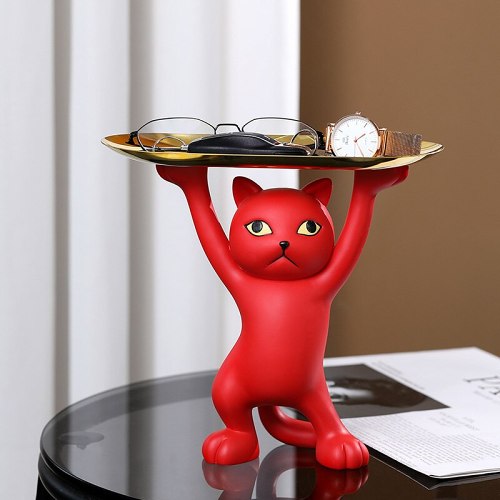 Cute Funny Dancing Cat Home Decor Tray Organizer