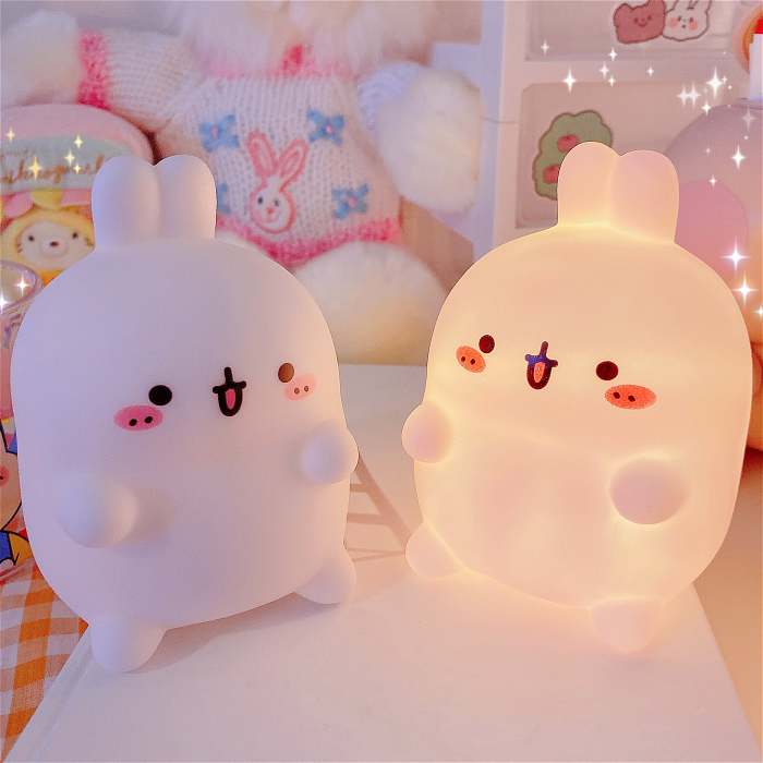Kawaii Bunny Rabbit Silicone LED Bedside Night Light